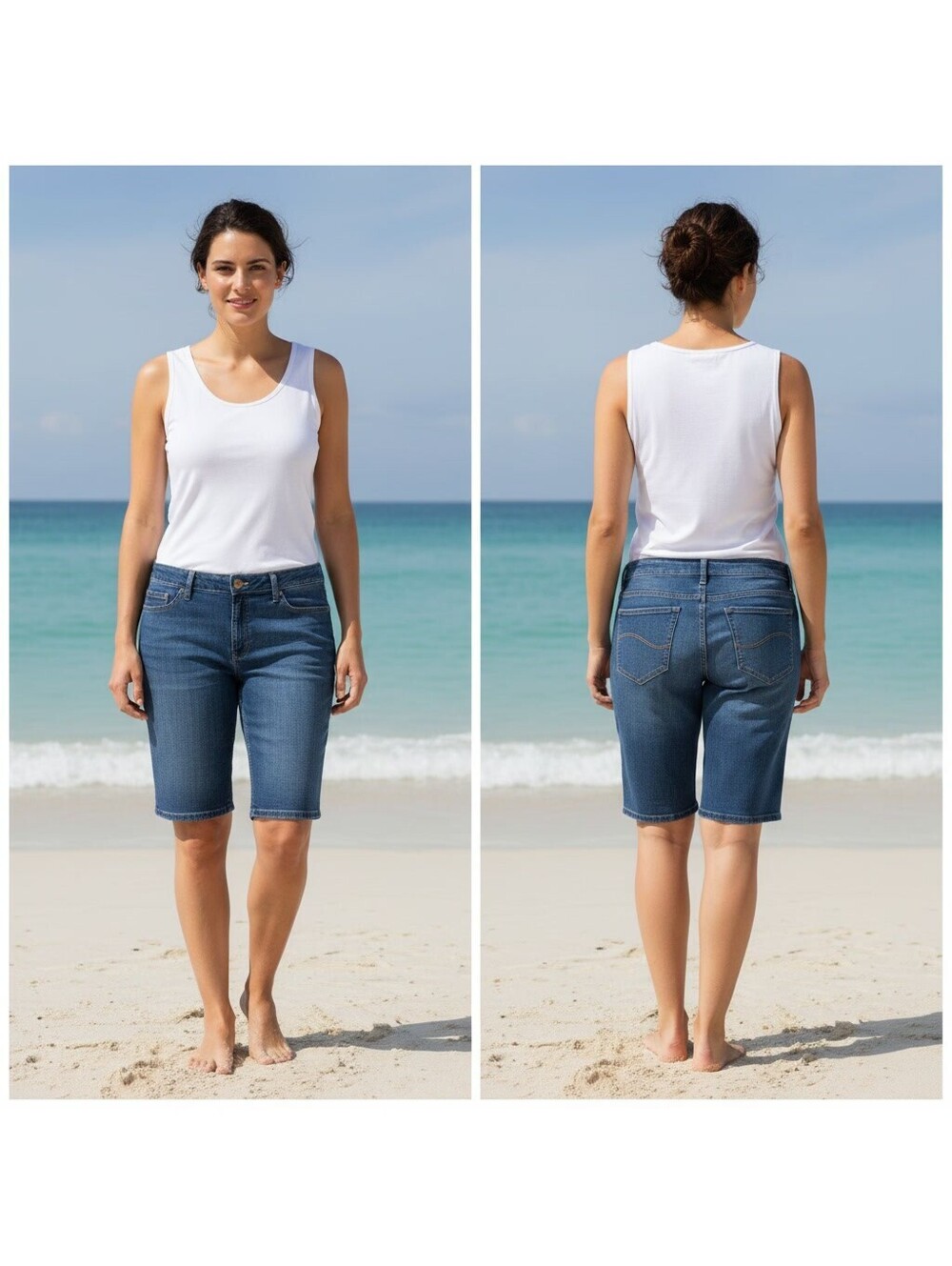 1913 - Lee Riders Midrise Bermuda Denim Shorts Size 14 M